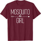 Mosquito Girl Gift Insect Gnat Animal Lover T-Shirt - T-Shirt | Maroon