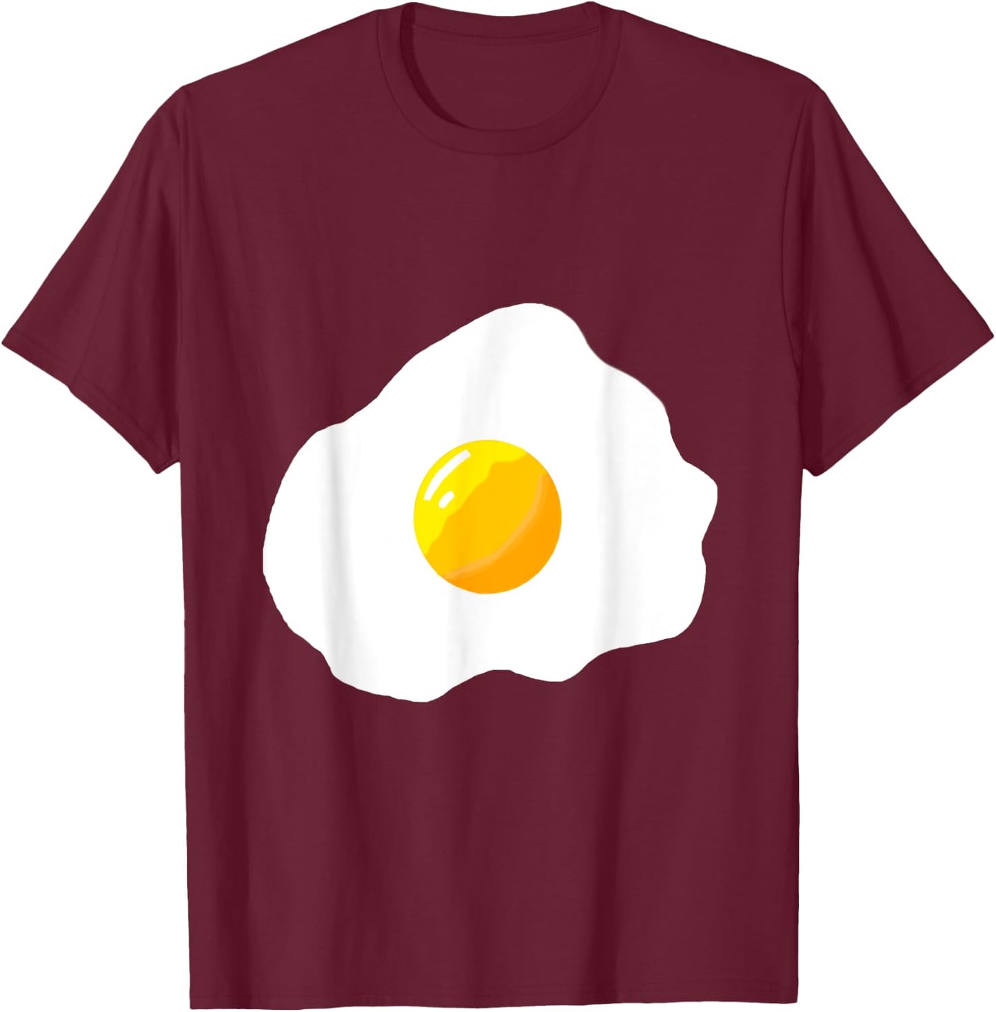 Fried Egg Breakfast Egg White Egg Yolk Fried Egg Costume T-Shirt - T-Shirt | Maroon