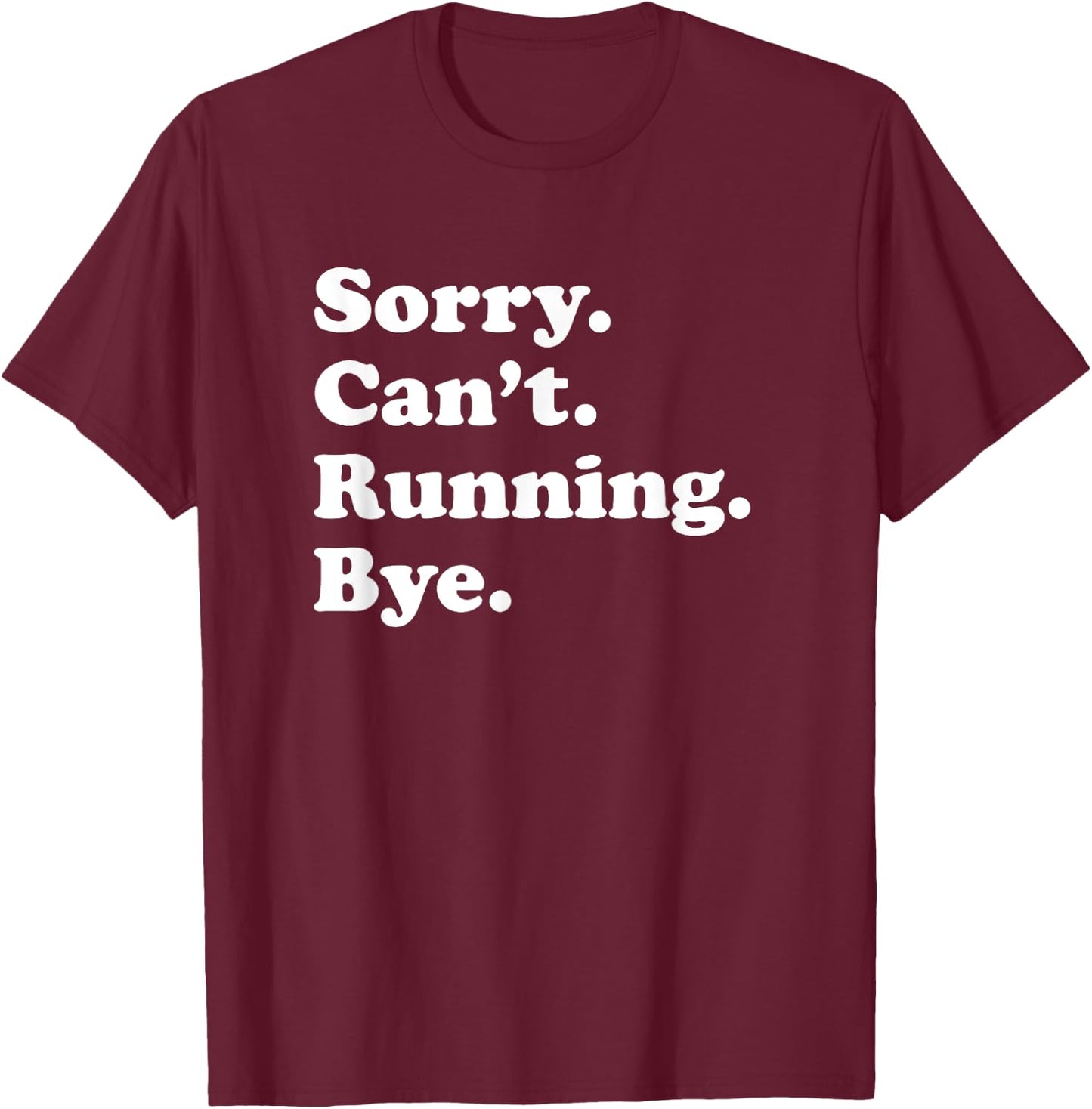 Funny Running Gift Women Boys or Girls T-Shirt - T-Shirt | Maroon