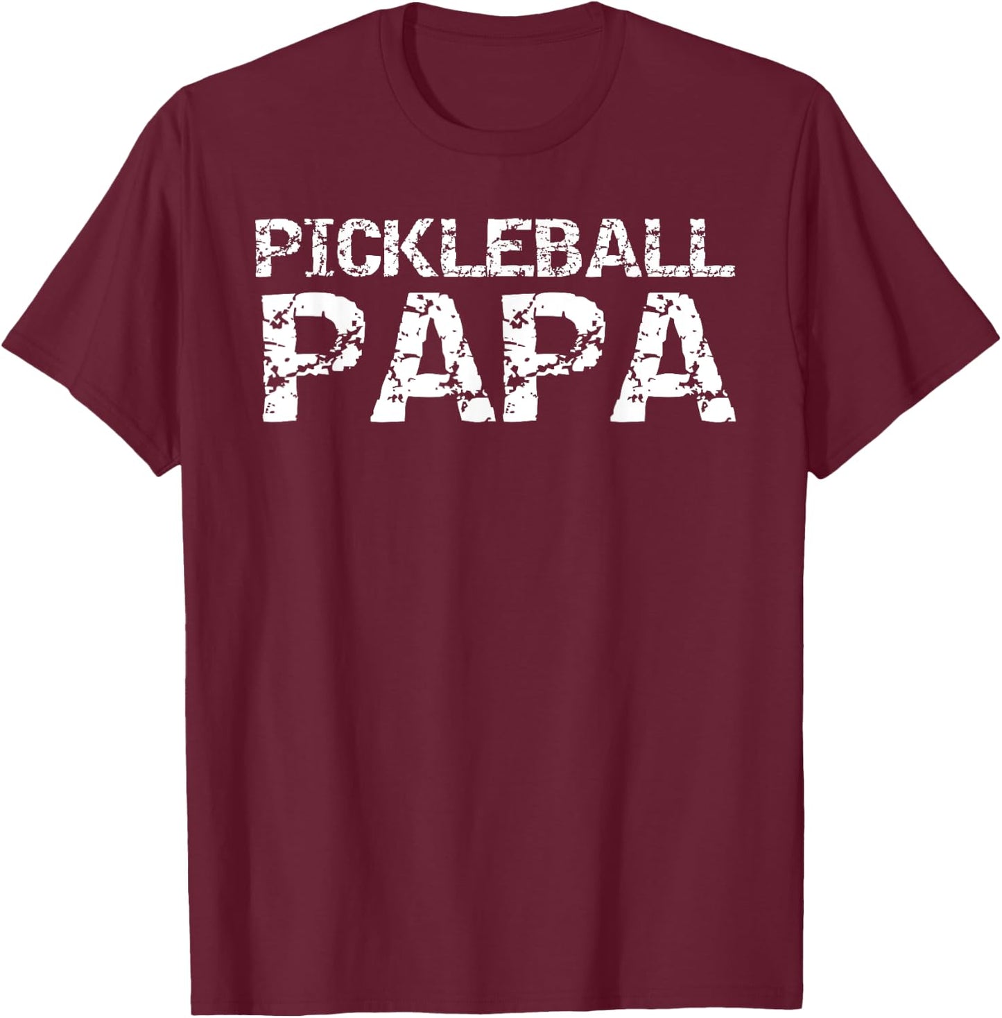 Pickle Ball Gifts for Grandpa from Grandkids Pickleball Papa T-Shirt - T-Shirt | Maroon