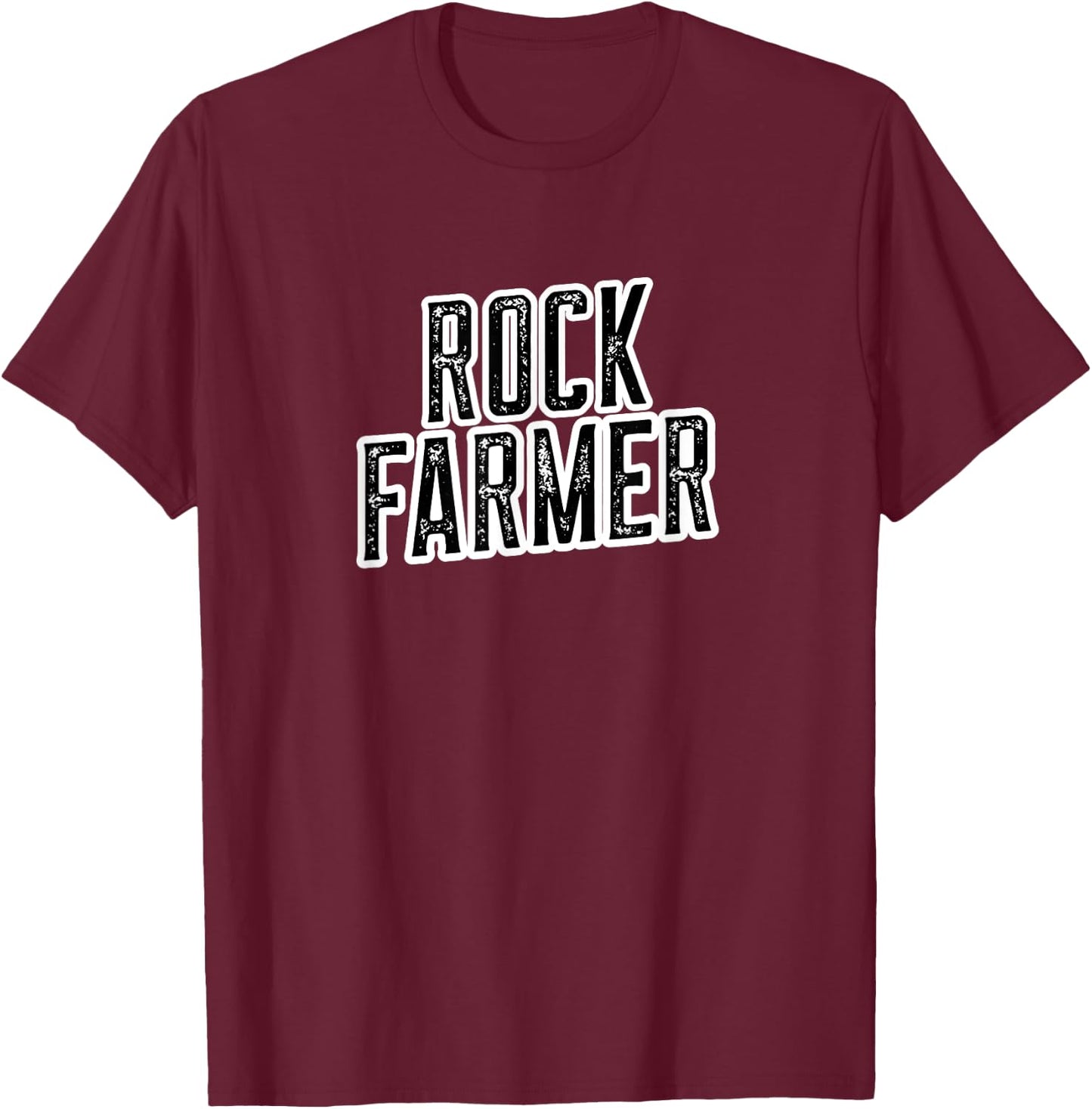 Rock Farmer | Field Stone Picker | Funny Farming T-Shirt - T-Shirt | Maroon