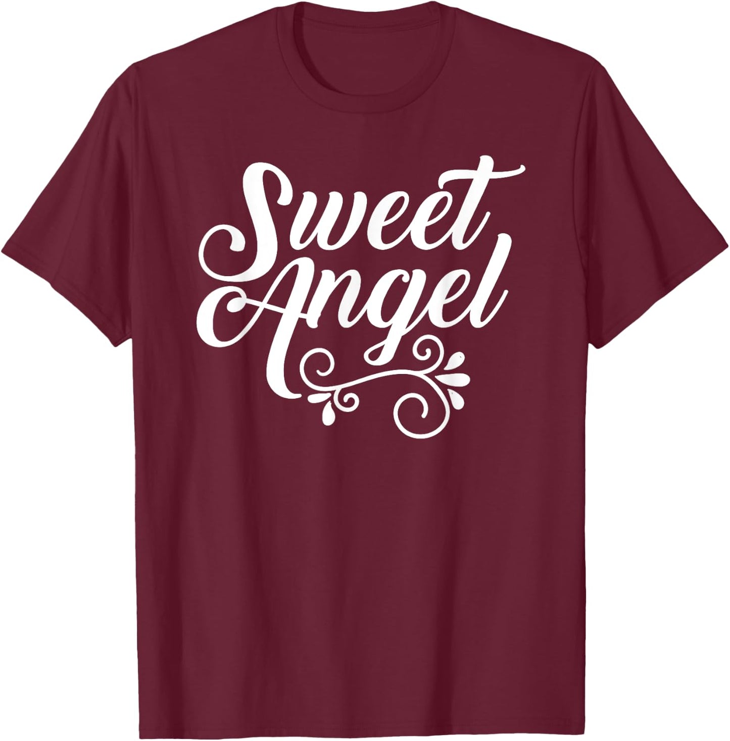 Sweet Angel lover cute little kids believe in angels T-Shirt - T-Shirt | Maroon