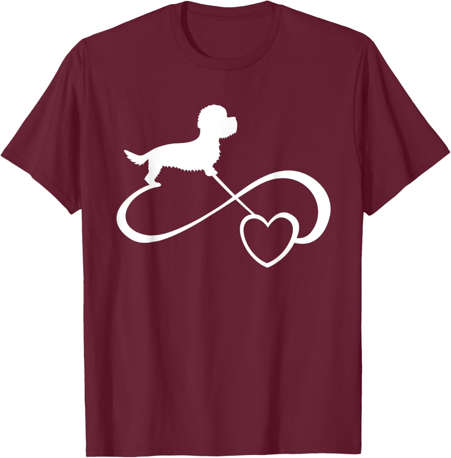 Dandie Dinmont Terrier T-Shirt - T-Shirt | Maroon