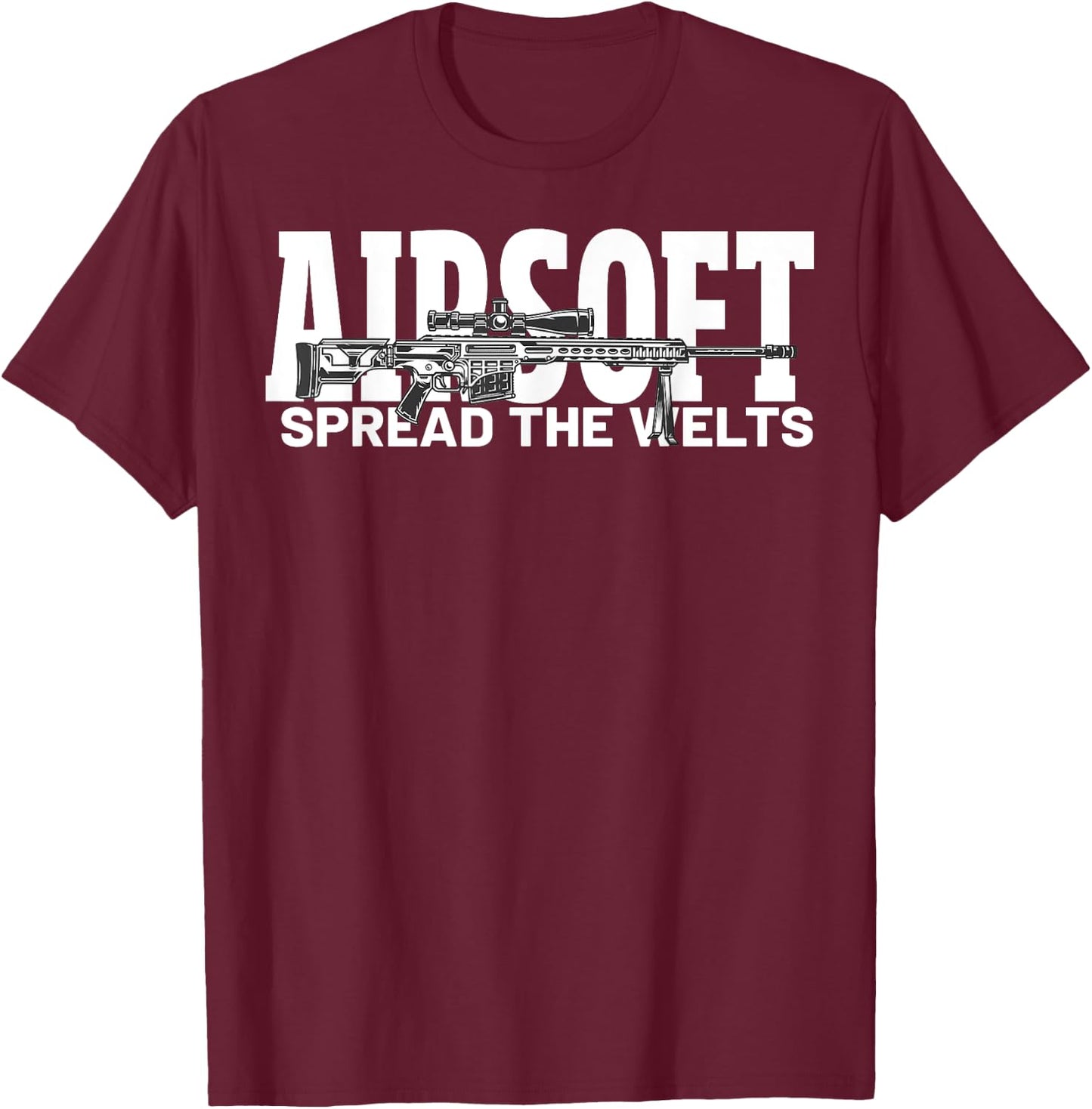 Airsoft Spread The Welts T-Shirt - T-Shirt | Maroon