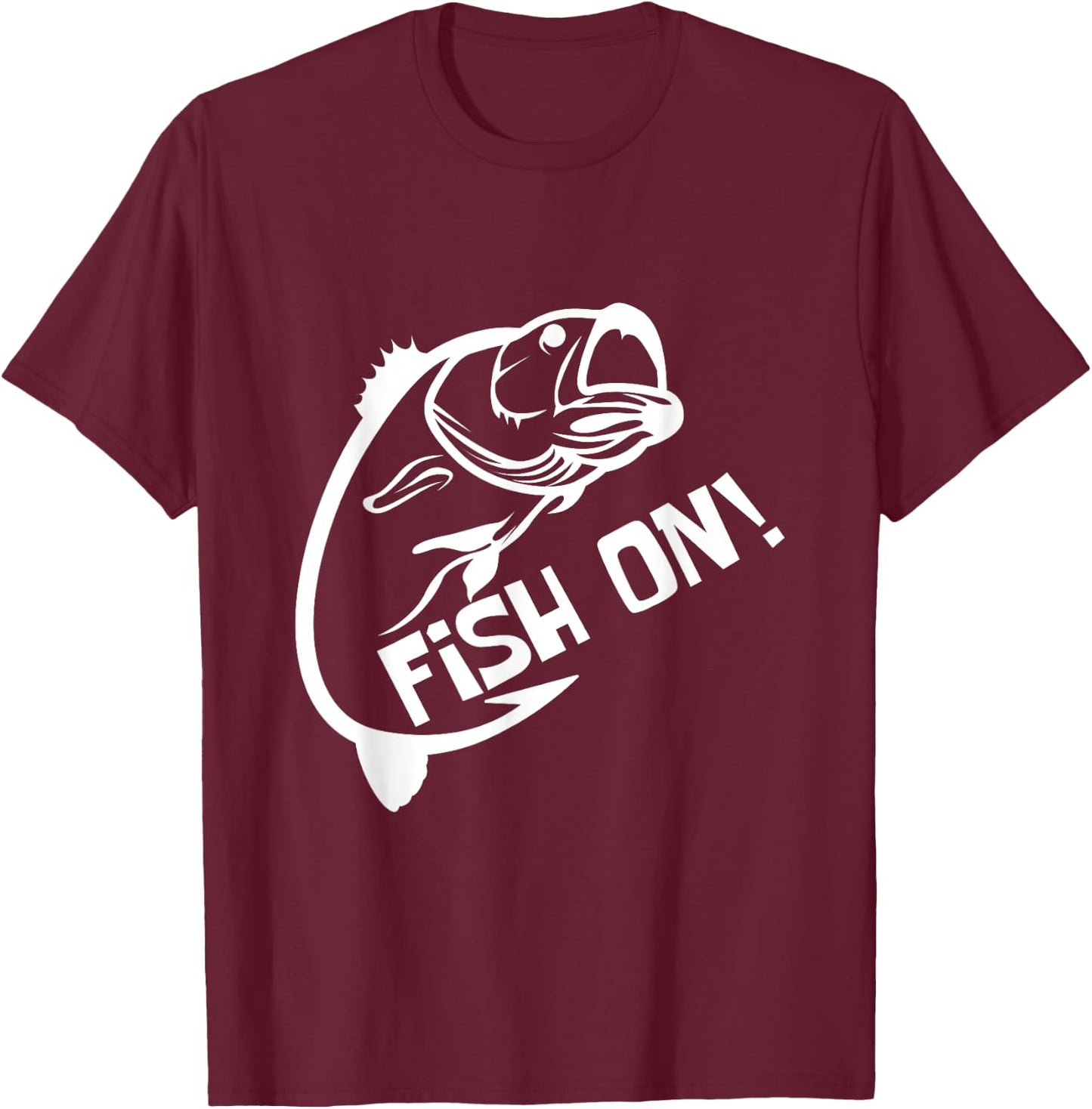 Fish On Fish Keeper T-Shirt - T-Shirt | Maroon