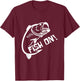 Fish On Fish Keeper T-Shirt - T-Shirt | Maroon