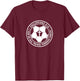 Philippians 4:13 Christian Soccer Cross Jesus Saves Christ T-Shirt - T-Shirt | Maroon