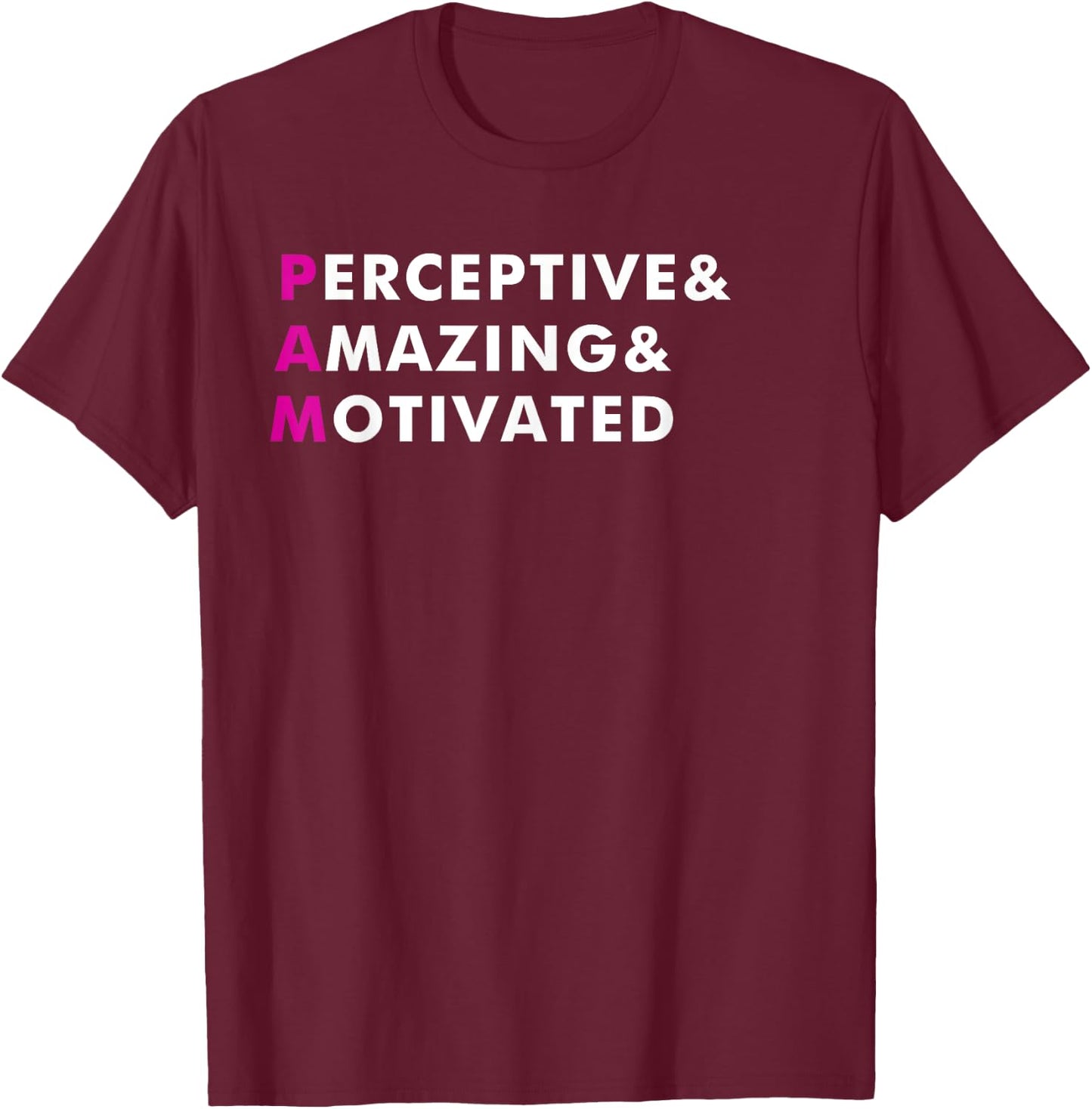 Pam Name Shirt Personalized Gift T-Shirt - T-Shirt | Maroon