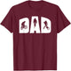 CYCLING DAD Gift mountain biker road bike BMX biking fan T-Shirt - T-Shirt | Maroon