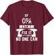 Unique Christmas Birthday Father's Day Gifts Shop Germany German Grandpa T-Shirt - T-Shirt | Maroon