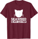 Seaweed Lover Funny Cute Cat Gifts Women Kids T-Shirt - T-Shirt | Maroon