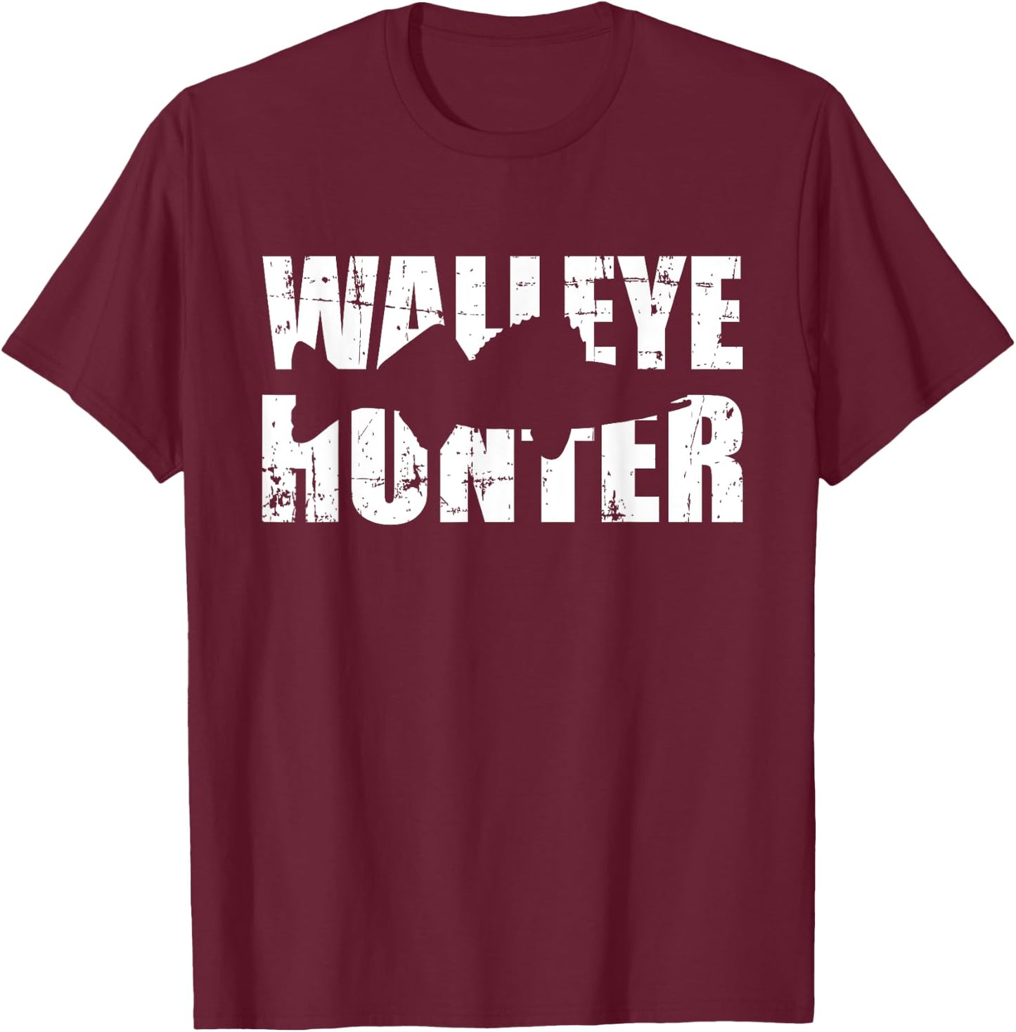 Walleye hunter T-Shirt - T-Shirt | Maroon