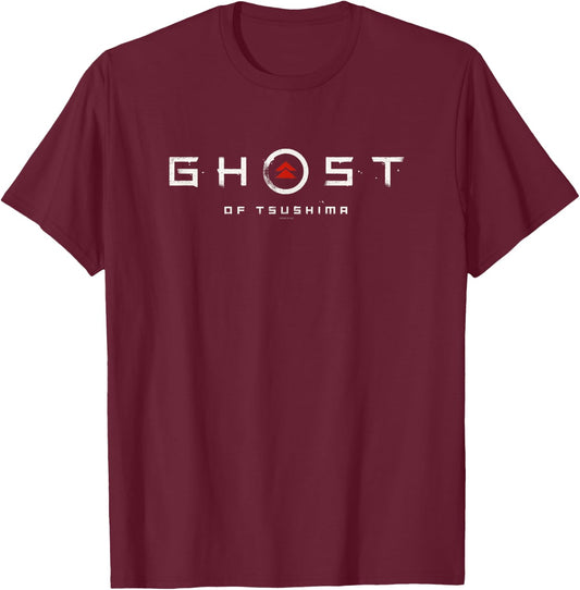 Ghost of Tsushima Ghost Logo T-Shirt - T-Shirt | Maroon