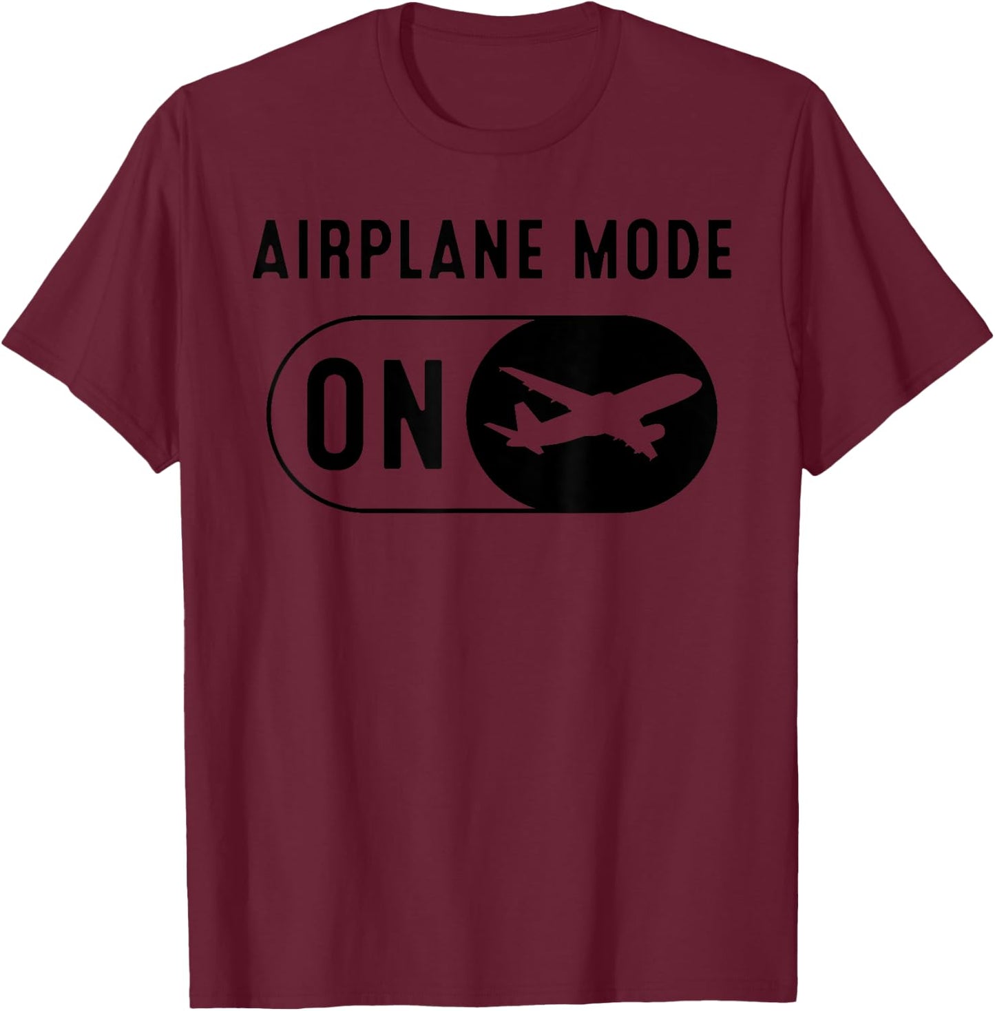 Funny Airplane Mode Gift Aviation Lover Men Women RC Pilot T-Shirt - T-Shirt | Maroon