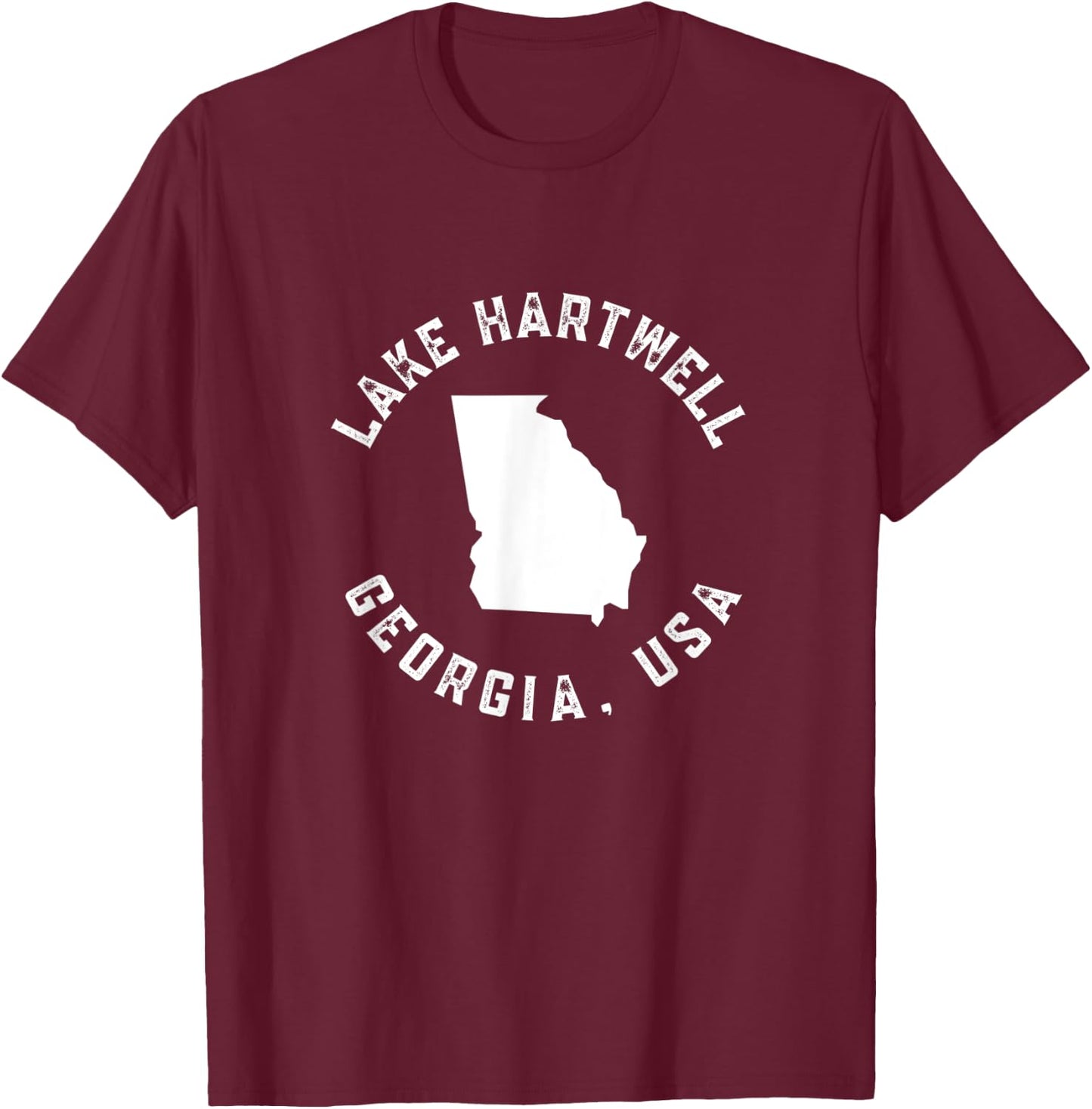 Lake Hartwell Georgia, USA T-Shirt - T-Shirt | Maroon