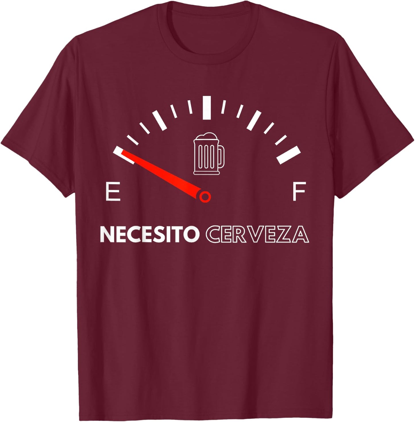 Mexican beer shirt, necesito cerveza cool & funny sayings T-Shirt - T-Shirt | Maroon