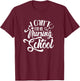I Can't I'm In Nursing School Funny Nursing Student T-Shirt - T-Shirt | Maroon