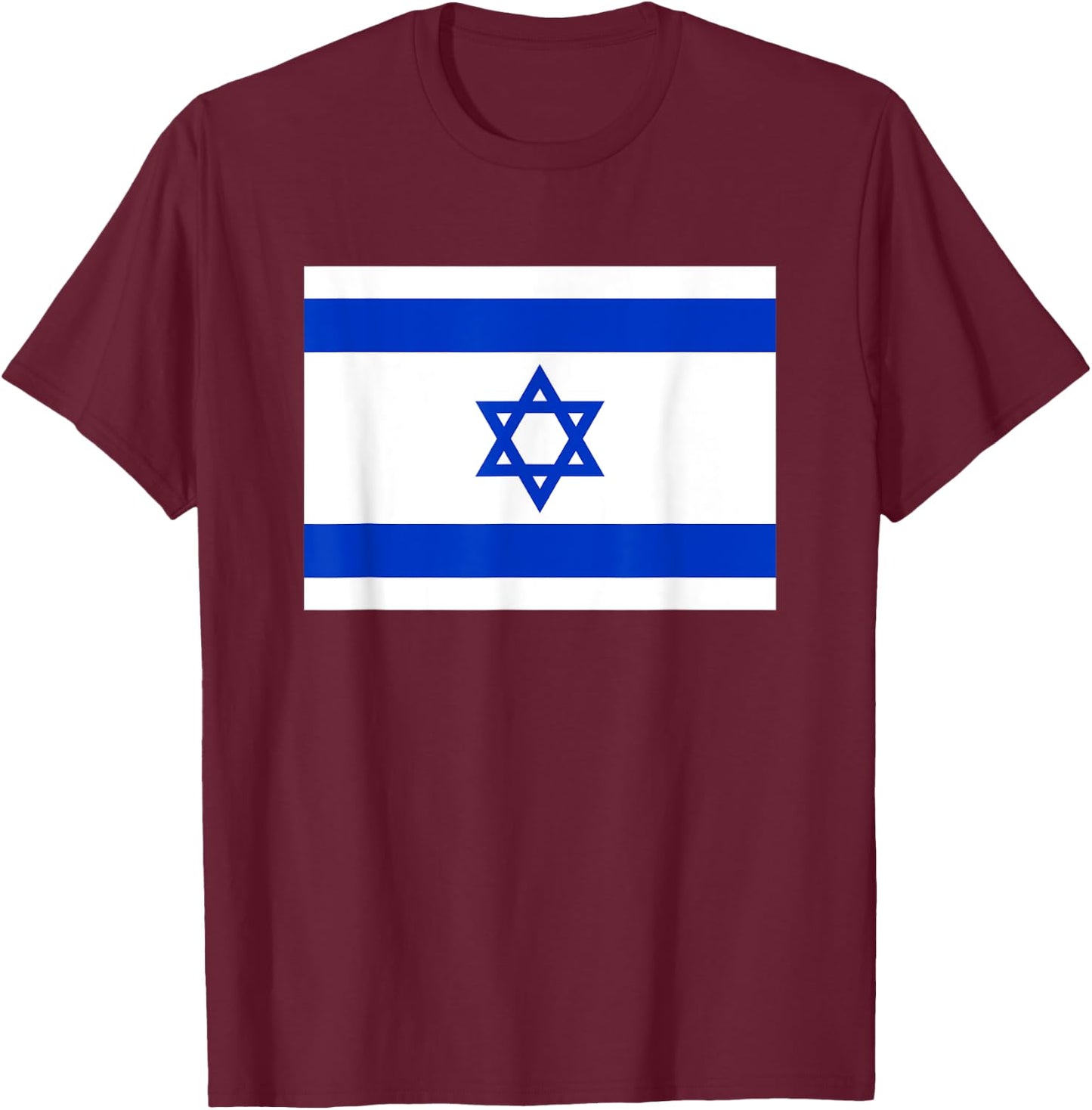 Israel flag T-Shirt - T-Shirt | Maroon