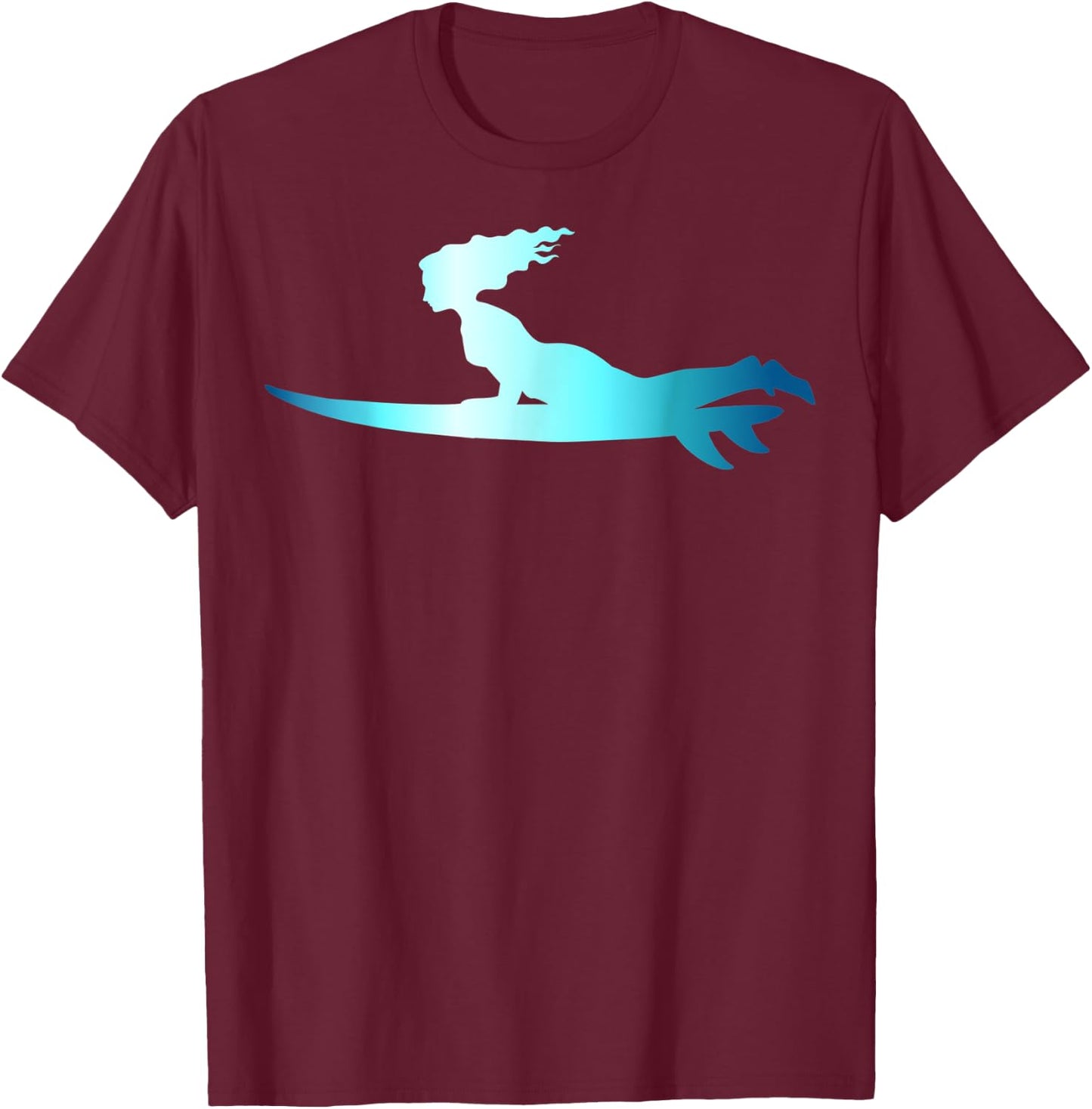 Surfing Wave Riding Boarding Surfboard Surfer T-Shirt - T-Shirt | Maroon