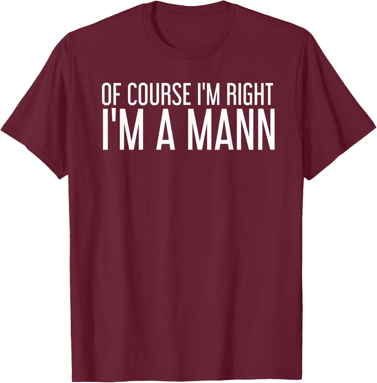 MANN Gift Funny Surname Family Tree Birthday Reunion Idea T-Shirt - T-Shirt | Maroon