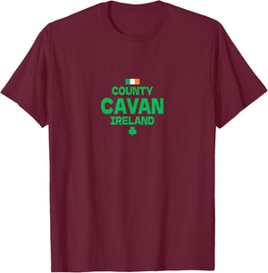 County Cavan Ireland T-Shirt - T-Shirt | Maroon