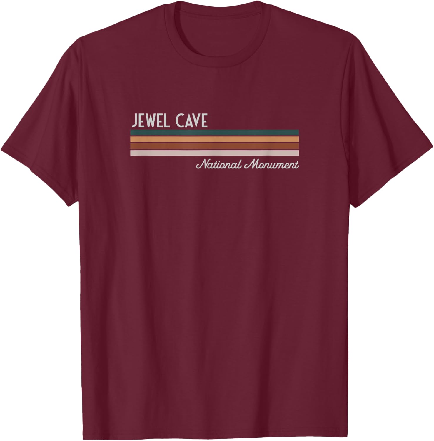 Jewel Cave National Monument T-Shirt - T-Shirt | Maroon