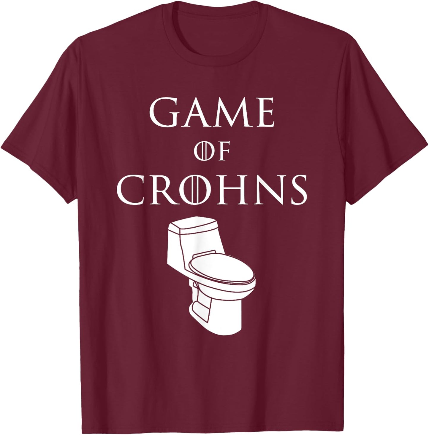 Funny Game of Crohns Awareness Chron's Disease Symptoms T-Shirt - T-Shirt | Maroon