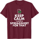 Funny Excel Spreadsheets Lover Gift | Accountant Men Women T-Shirt - T-Shirt | Maroon