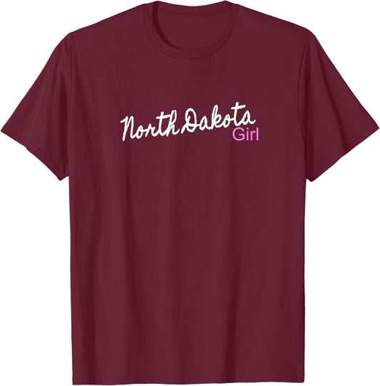North Dakota Girl Apparel & Kids North Dakota T-Shirt - T-Shirt | Maroon