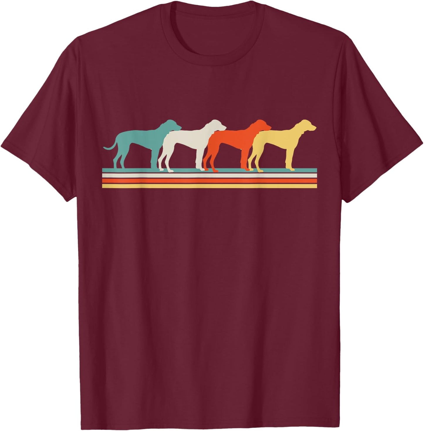 Rhodesian Ridgeback T-Shirt - T-Shirt | Maroon