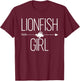 Lionfish Girl Gift Zebrafish Marine Lover T-Shirt - T-Shirt | Maroon