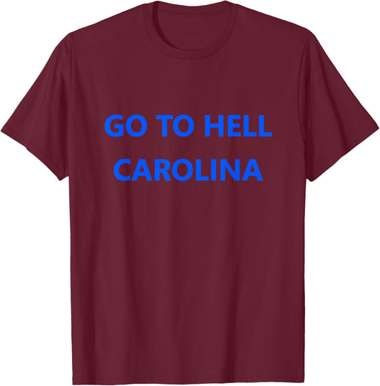 Go To Hell Carolina GTHC Basketball T-Shirt - T-Shirt | Maroon