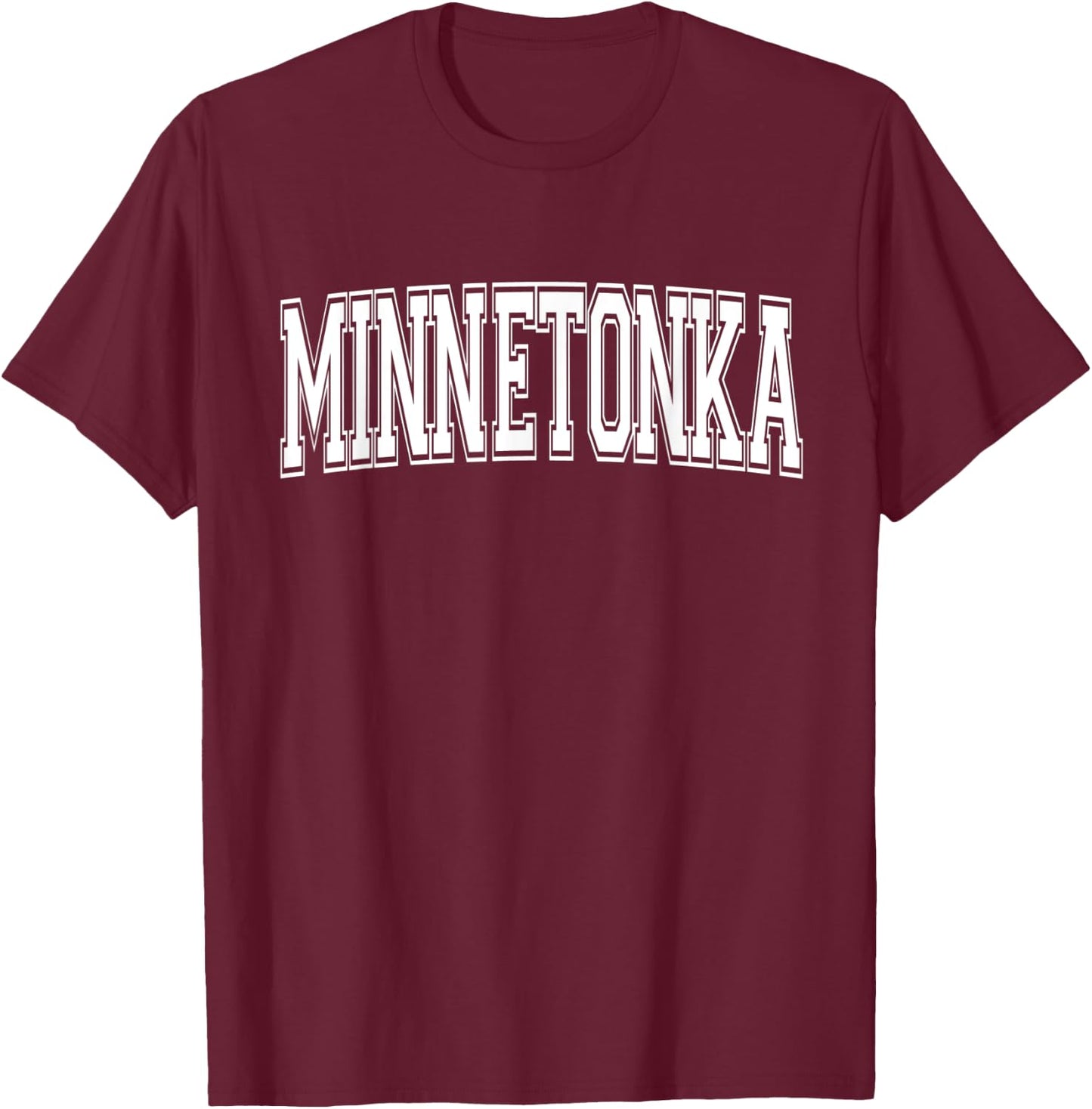 MINNETONKA MN MINNESOTA USA Vintage Sports Varsity Style T-Shirt - T-Shirt | Maroon