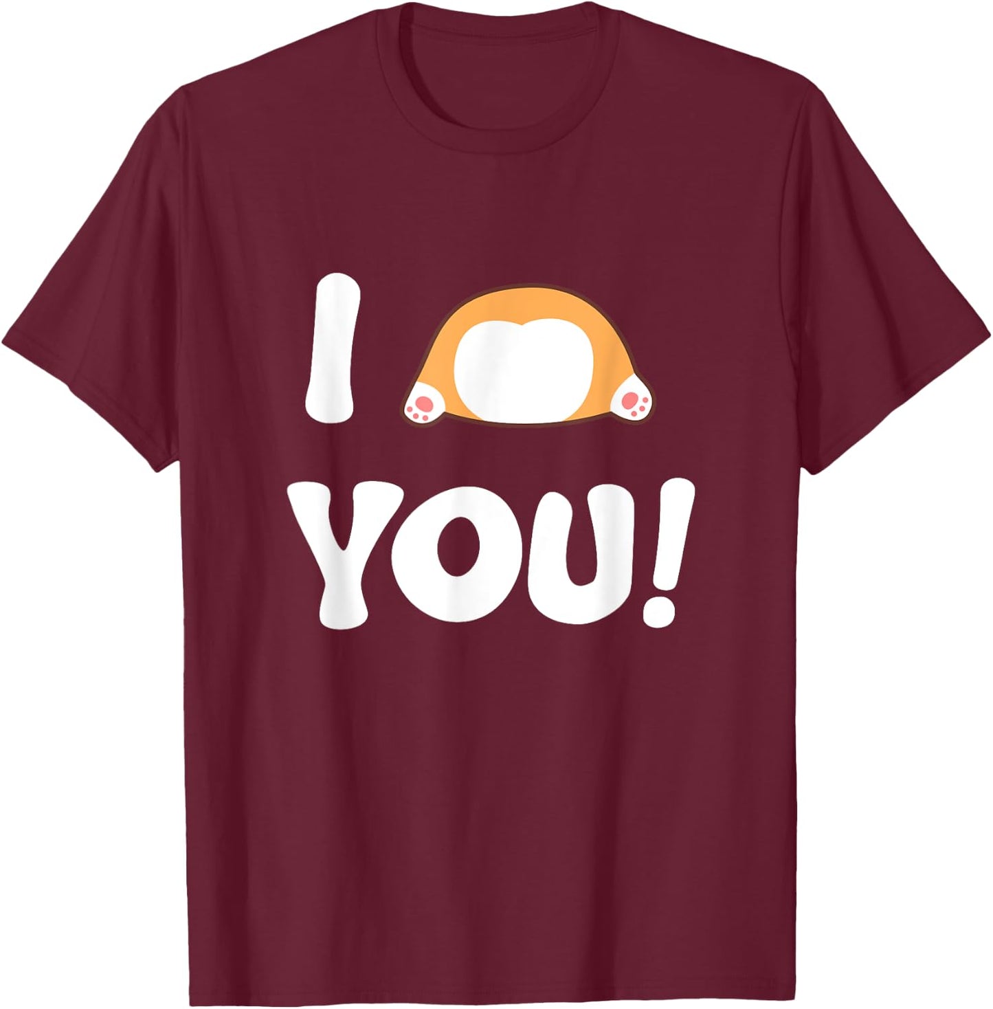 Welsh Corgi PWC Pem Dog Pet You Love Cute Paw Owner Gift Men Women Kids T-Shirt - T-Shirt | Maroon
