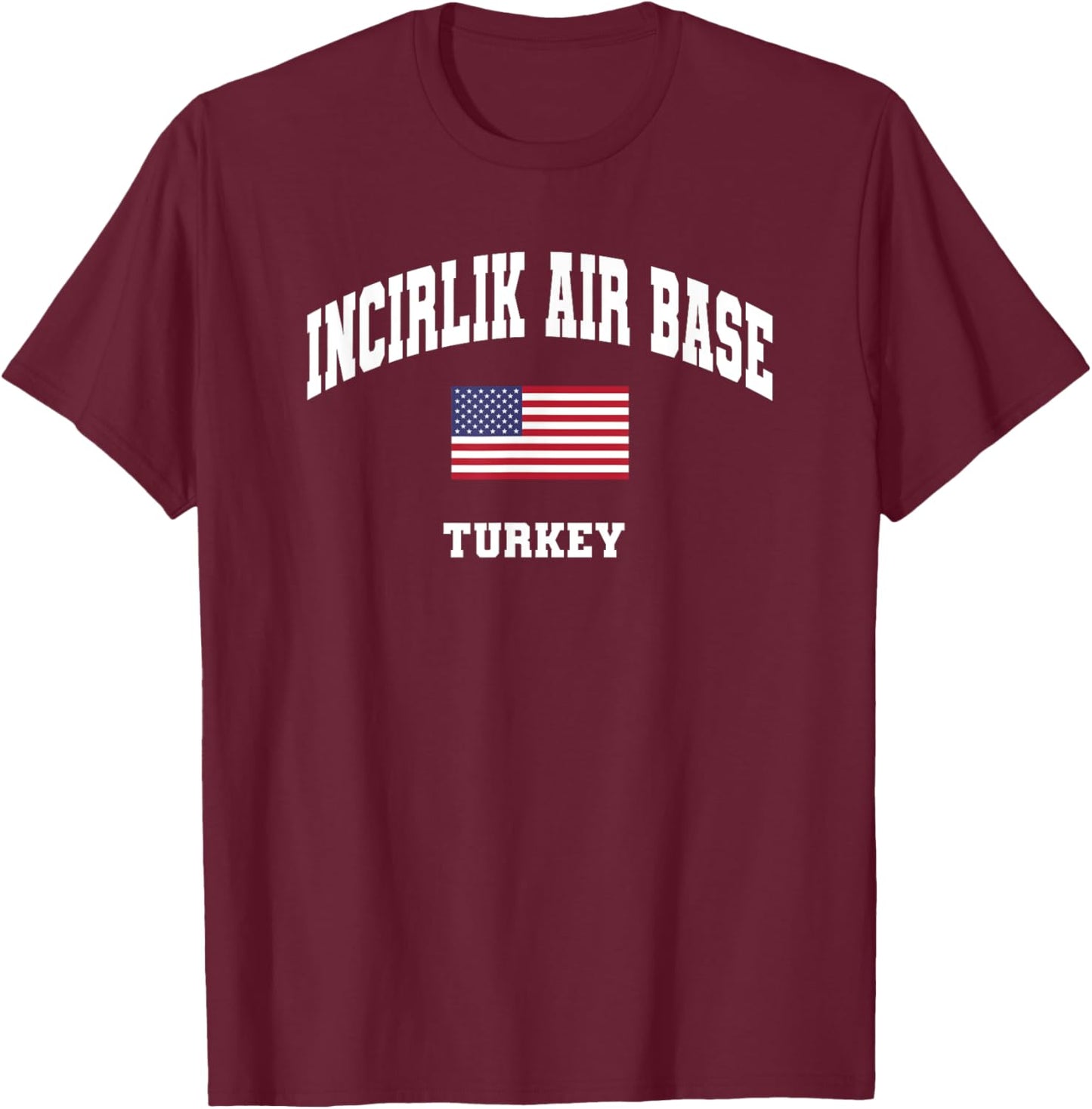 Incirlik Air Base T-Shirt - T-Shirt | Maroon