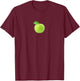 Apple Brat Green Meme Trend Gen Z T-Shirt - T-Shirt | Maroon