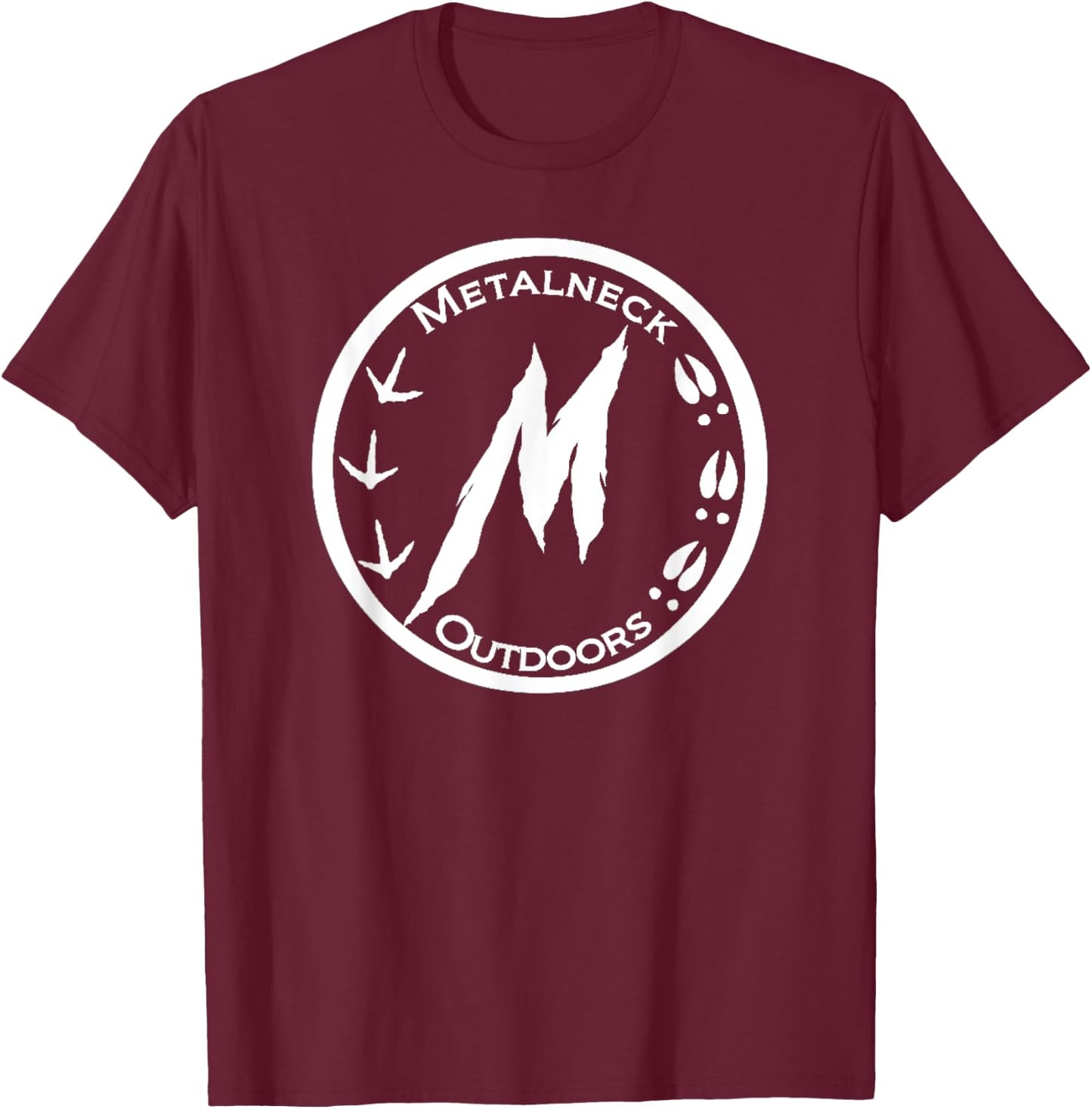 Metalneck Outdoors Circle Logo T-Shirt - T-Shirt | Maroon