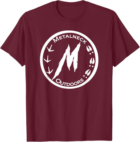 Metalneck Outdoors Circle Logo T-Shirt - T-Shirt | Maroon