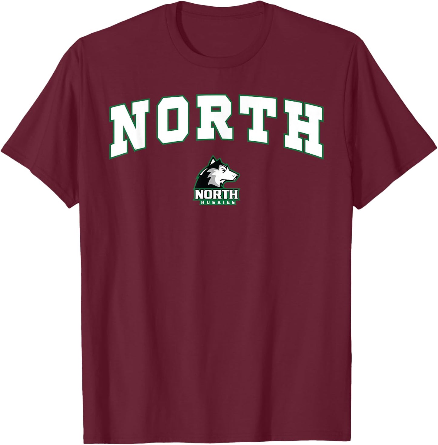 North High School Huskies T-Shirt - T-Shirt | Maroon