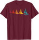 Sailboats Graphic For Sailors Retro Sailing T-Shirt - T-Shirt | Maroon