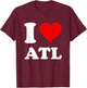 I Love Atl T-Shirt - T-Shirt | Maroon