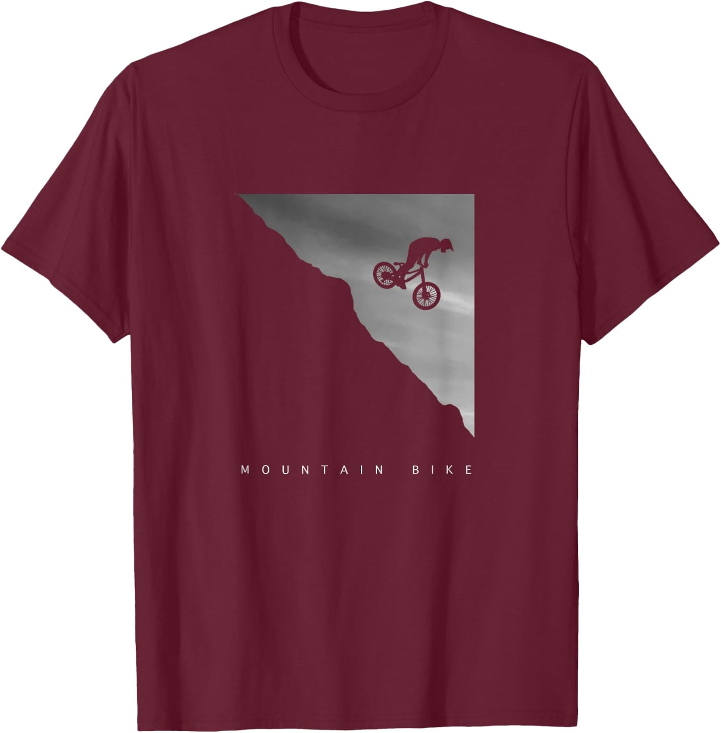 MTB Mountain Bike T-Shirt - T-Shirt | Maroon