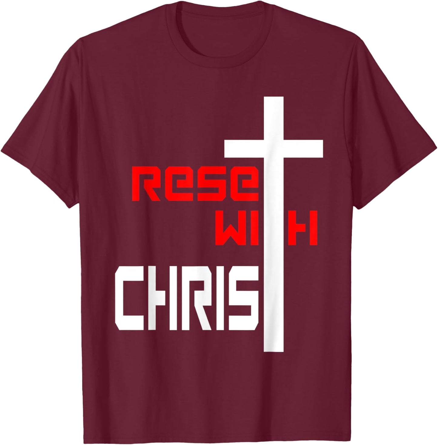 Reset with Christ T-Shirt - T-Shirt | Maroon