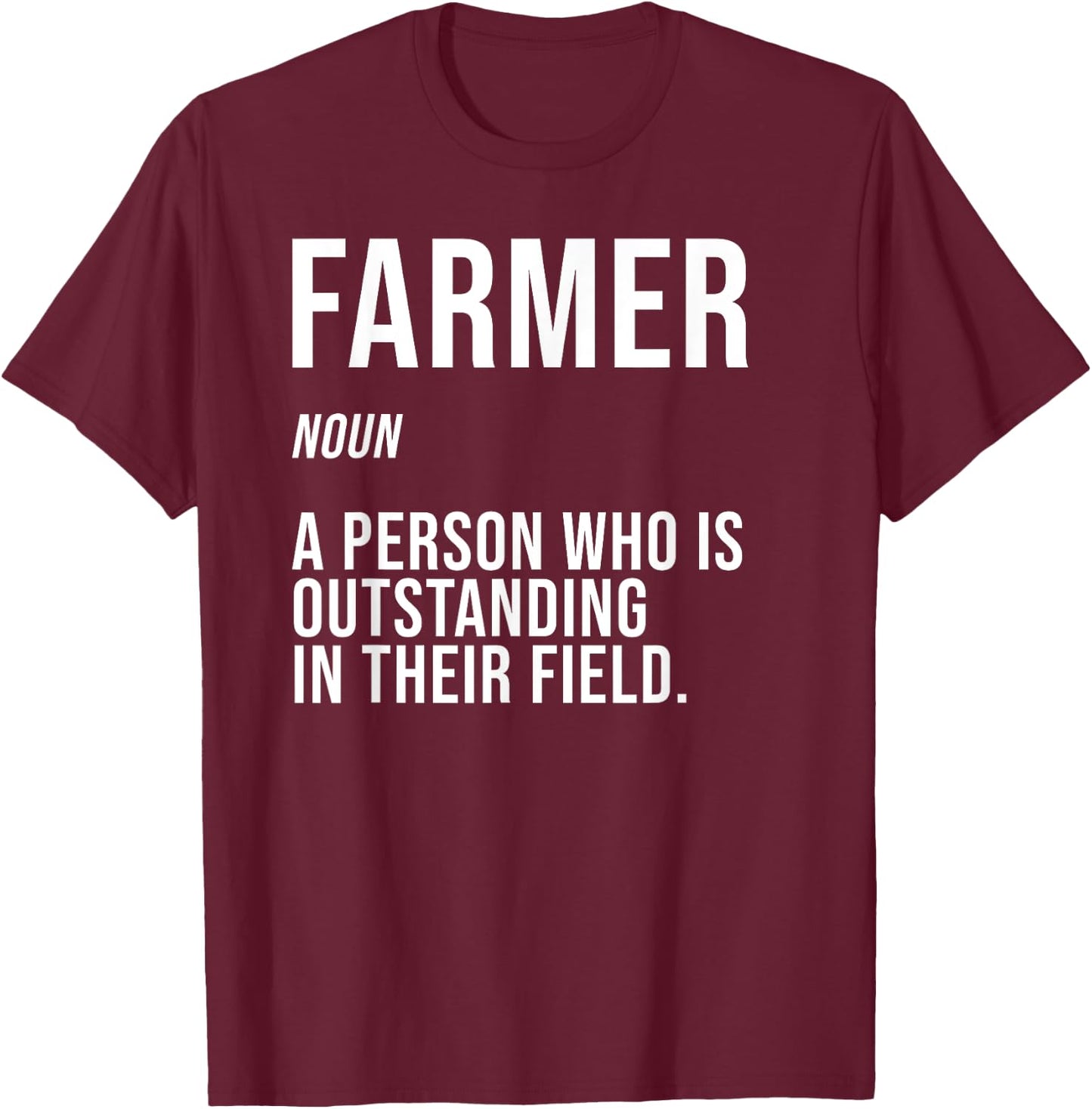Funny Dairy Farmer Gift Local Farming Men Women Boys Girls T-Shirt - T-Shirt | Maroon