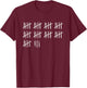 49 Years Done 49th Birthday Old Funny Tally Marks Counting T-Shirt - T-Shirt | Maroon