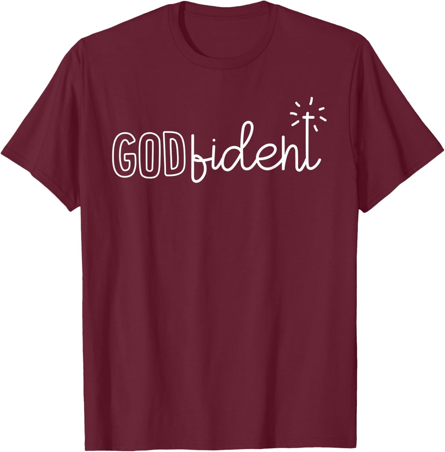 GODfident religious Gift all T-Shirt - T-Shirt | Maroon