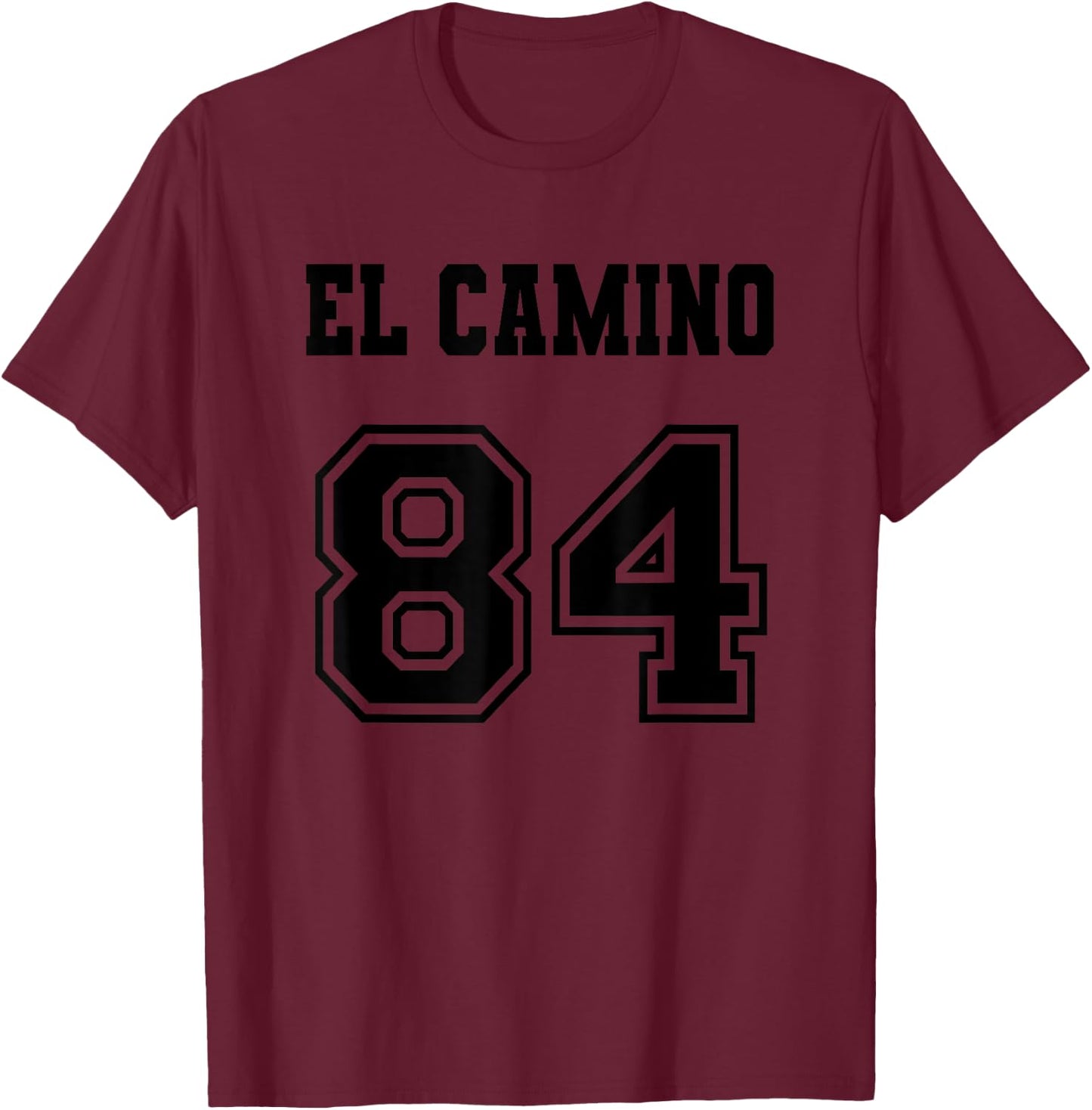 Jersey Style El Camino 84 1984 Old School Muscle Pickup Car T-Shirt - T-Shirt | Maroon