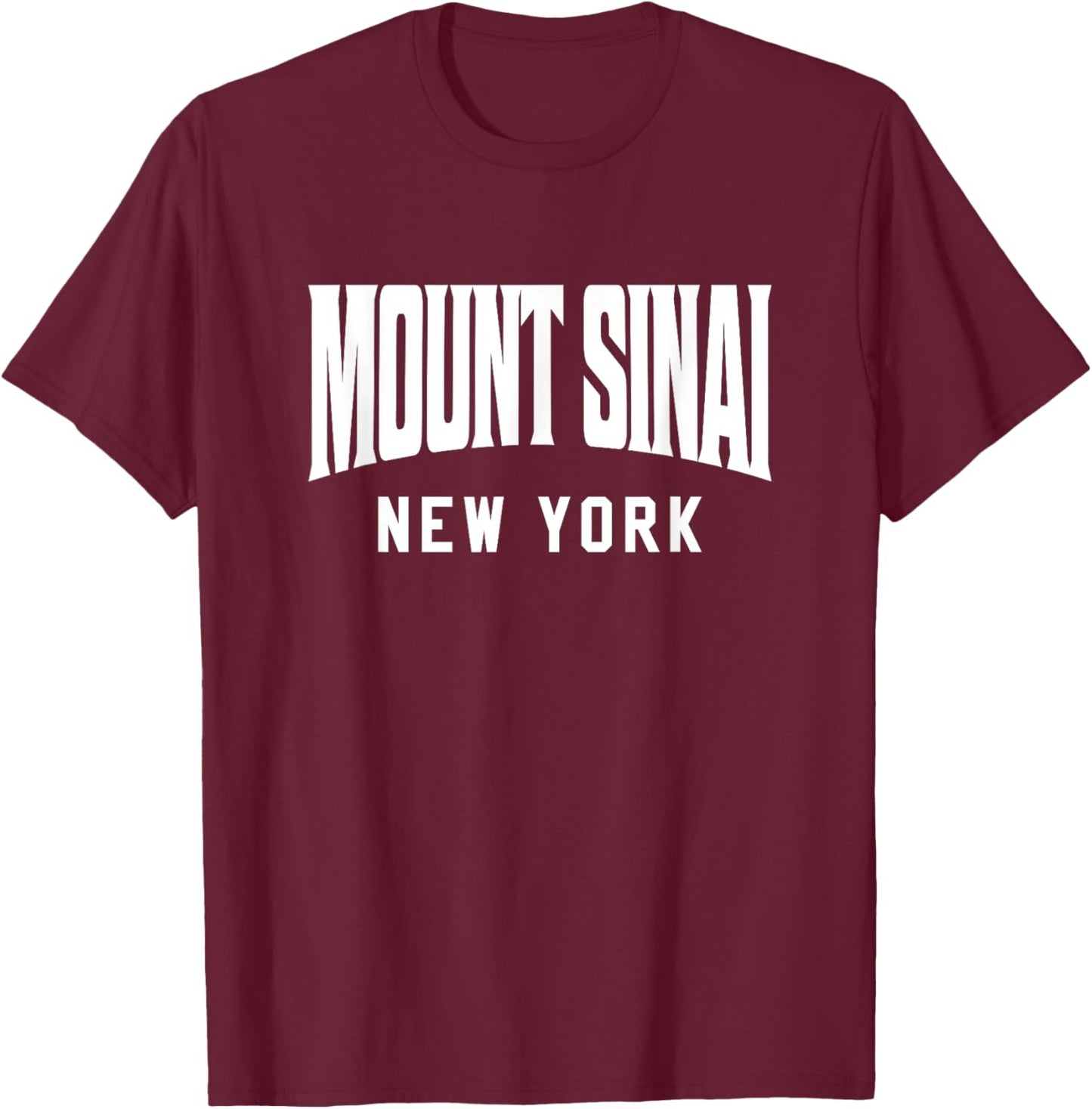 Mount Sinai New York T-Shirt - T-Shirt | Maroon