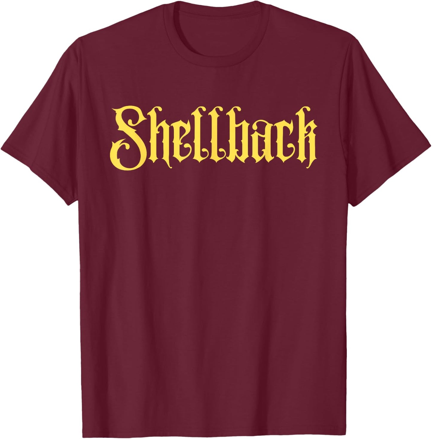 Vintage Navy Crusty Shellback Kraken T-Shirt - T-Shirt | Maroon