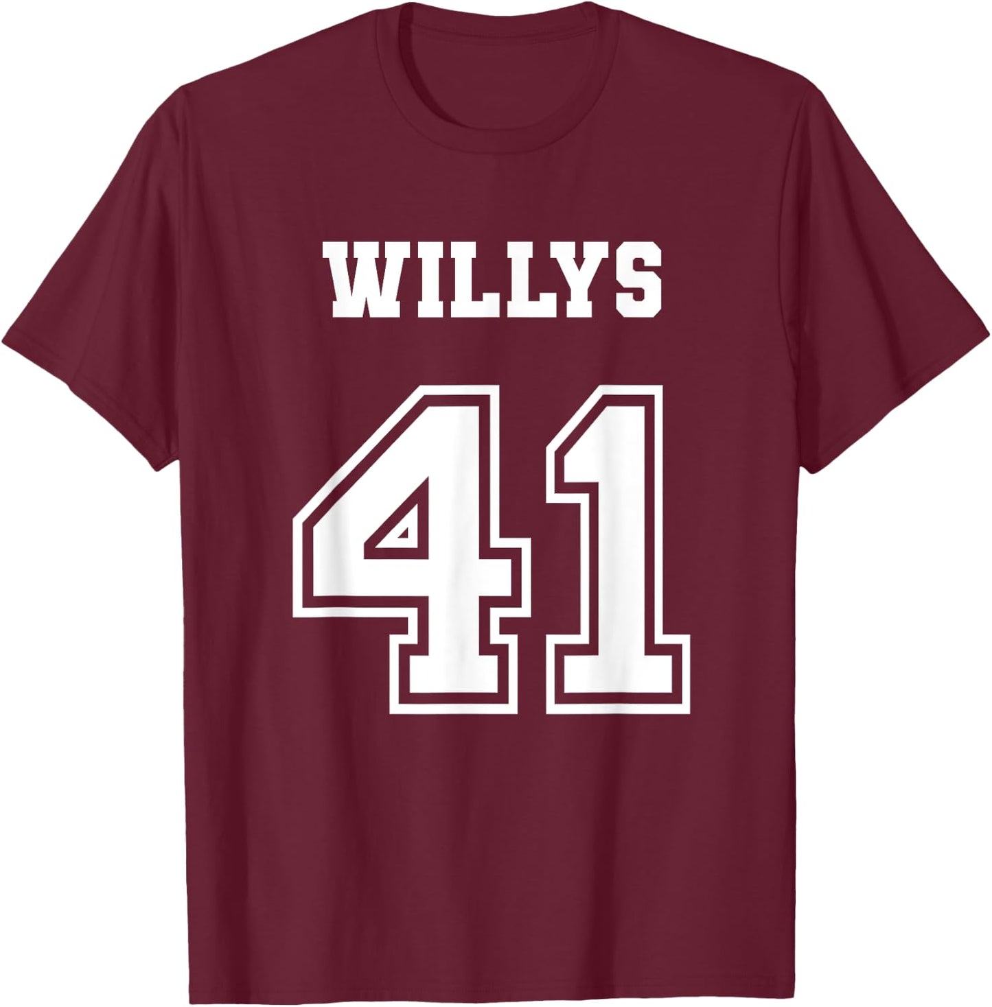 Jersey Style 41 1941 Willys 4x4 Vintage MB Army Truck Car T-Shirt - T-Shirt | Maroon